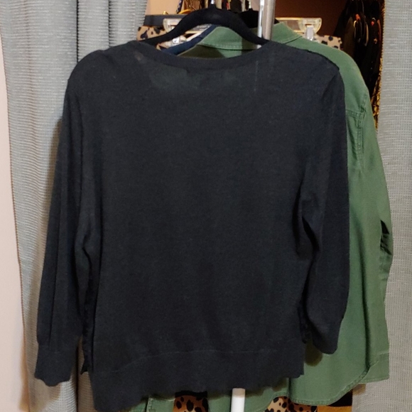 Banana Republic lace front zip up sweater - Picture 3 of 3